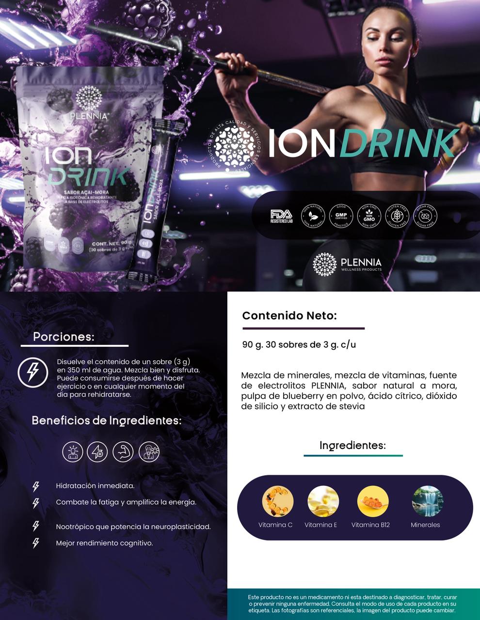 Ion Drink | Rehidratante | Plennia MX - Plennia Mexico