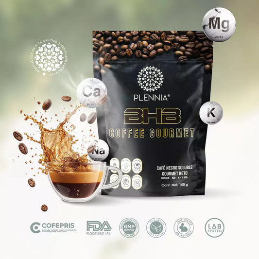 BHB Coffee | Café Keto con Sales BHB para Energía y Enfoque Mental - Plennia Mexico